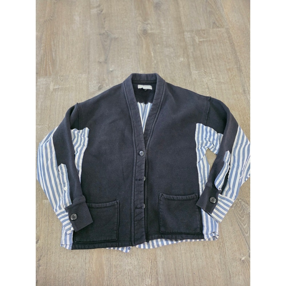 Current / Elliot The Recrafted Cardigan Stripe Button Front Size‎ 0 - Picture 4 of 8
